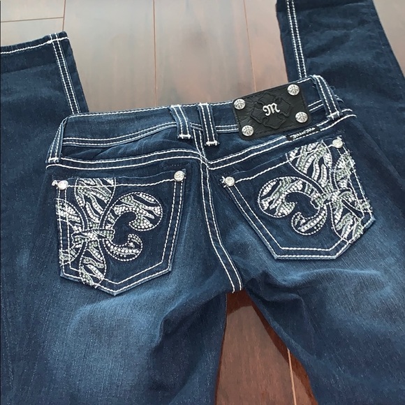 Miss Me Jeans | Zebra Sparkle Skinny Fit - Picture 2 of 4